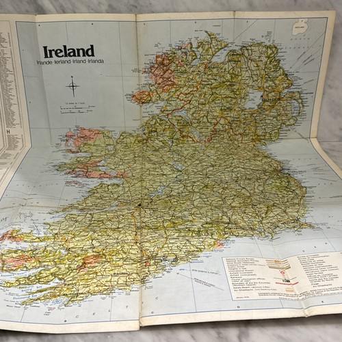 Vintage Map of Ireland by Irish Tourist Board + City, Harbour & Valley maps 1979 - Picture 11 of 17