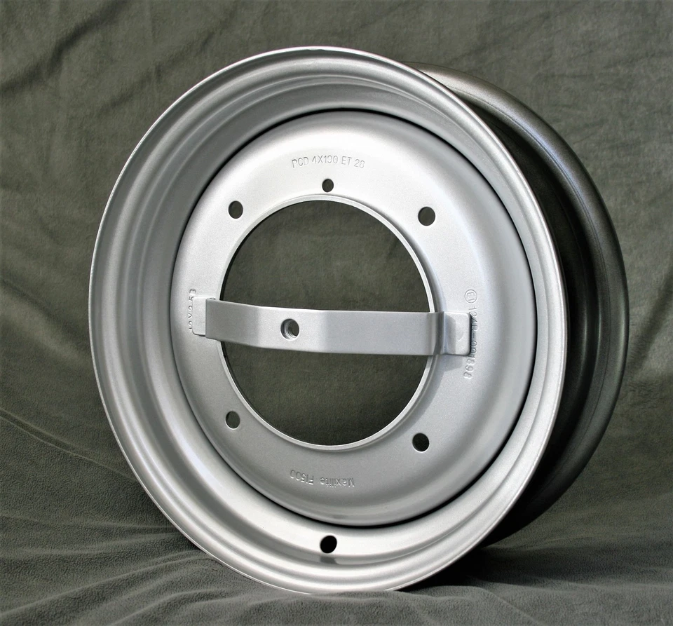 12 Zoll Felgen Stahlrad 3,5x12" 4x190 ET20 Silber Fiat 500 - Bild 1 von 1