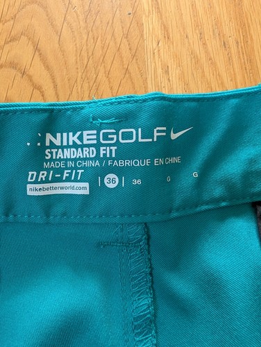 Men's Nike Golf Dri Fit Tour Performance Green Shorts W36 Golfing Summer - Picture 5 of 8