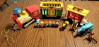 VINTAGE Fisher Price Little People Play Family Circus Train Set Animal #991 1973