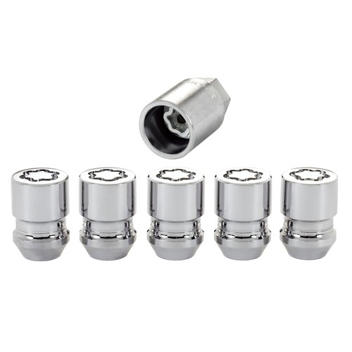 McGard Wheel Lock Nut Set - 5pk. (Cone Seat) M12X1.5 / 13/16 Hex / 1.28in. - Picture 2 of 5
