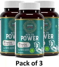100% Pure Shilajit Power 16 Herbs Extremely potent, High Performance (Pack of 3)