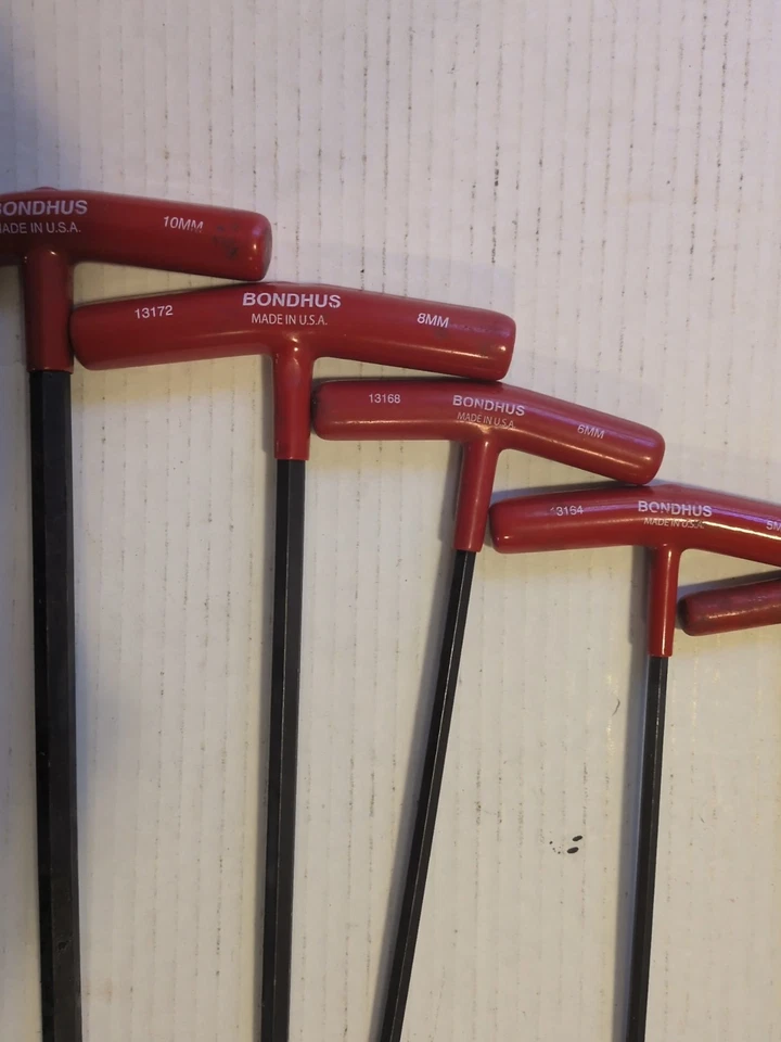 Bondhus T Handle Hex Wrench Set Metric MADE IN USA T-Handle - Image 3 of 4