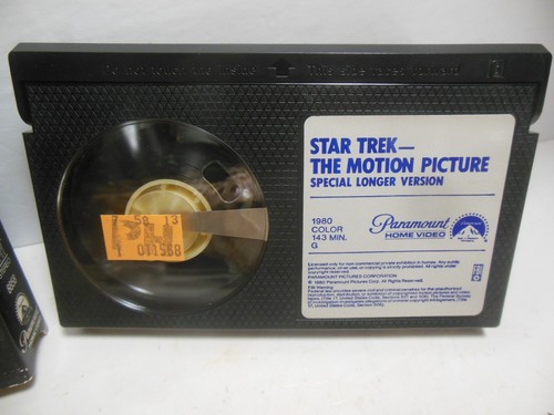 Star Trek The Motion Picture Special Longer Version BETA Tape 1980 Shatner Nimoy - Picture 2 of 3