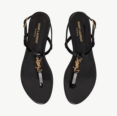 Saint Laurent Solid Sandals & Flip Flops for Women for sale | eBay