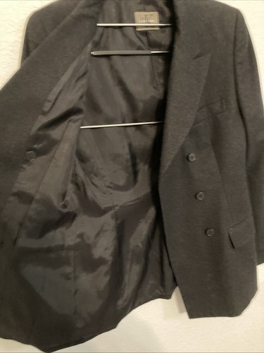 Calvin Klein Blazer Damen Schwarz Wolle/Kaschmir USA Gr. 6 Zweireiher Vintage » - Bild 4 von 9