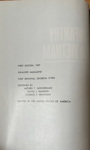 Infantry in Vietnam 1st Edition 1967 By Infantry Magazine Maps & Photos HC/DJ - Bild 5 von 8