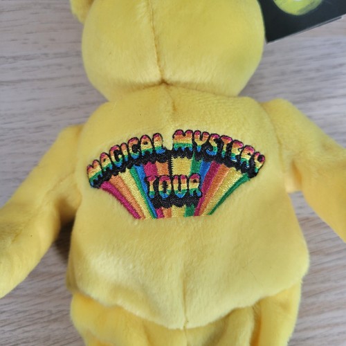 The Beatles Plush Beanie Bears Magical Mystery Tour Yellow 1999 Limited Edition - Picture 2 of 8