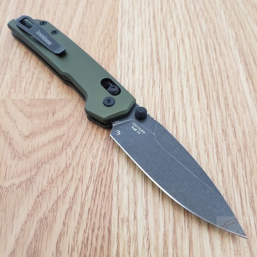 Kershaw Mini Iridium Folding Knife 3" D2 Carbon Tool Steel Blade Aluminum Handle - Picture 7 of 12