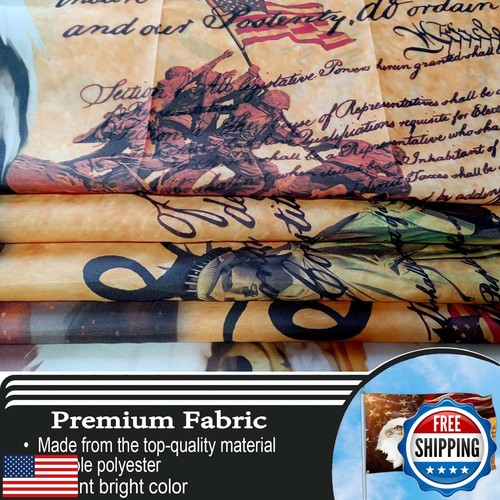 JZYIZYU We The People 1776 Flag Patriotic 4th of July American Flags With Eag - Bild 5 von 5