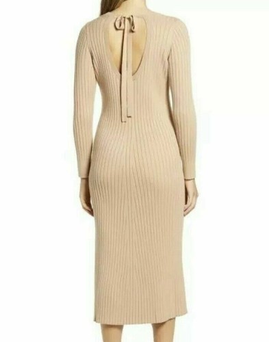 Vestido Wayf X Dede Emily Colección BFF Hollie Suéter Midi XS Camel Nuevo con Etiquetas B11 - Imagen 2 de 6