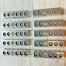 Lot of 10 Ground Bars 5 Circuits AL9CU 4-14 OEC 22403 US