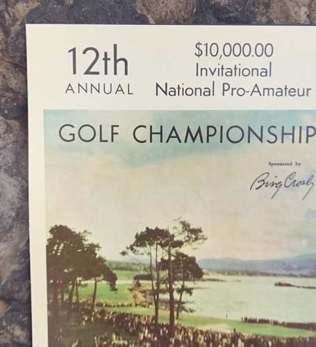 Bing Crosby 12th National Pro Am Program Cover Pic 10x8. Book Glossy Paper-1953 - Picture 2 of 6
