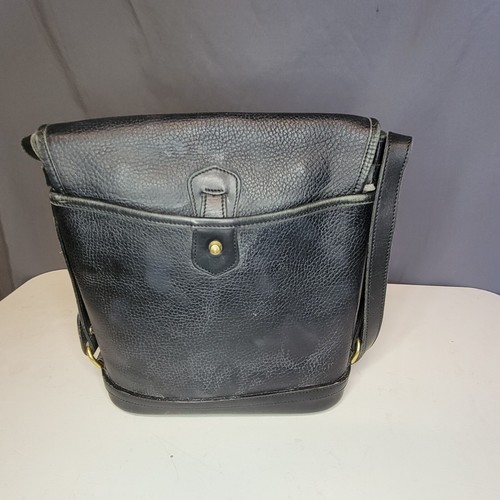 Vintage Dooney & Bourke Black Leather Bag With Adjuster Shoulder Strap - Picture 7 of 10