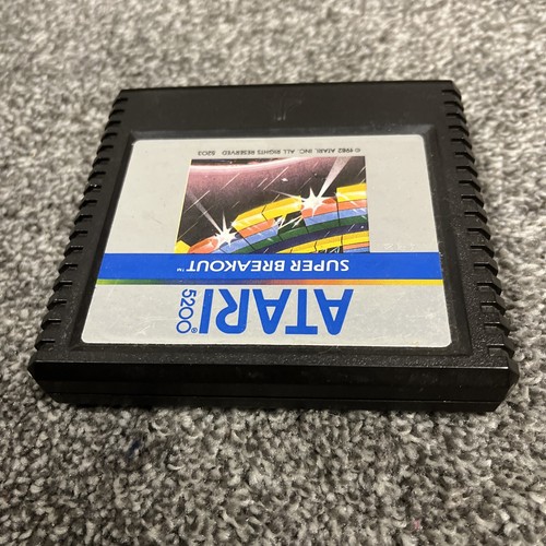 Solo cartucho de videojuego vintage Super Breakout (Atari 5200, 1982) - Imagen 4 de 6