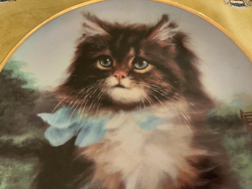 Franklin Mint Ltd Edition Sammler-Katzenteller weit weg von zu Hause - Bild 2 von 5
