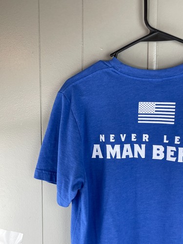 Navy Seal Foundation Boston Frogman Swim T-Shirt Medium Blue Short Sleeve Tee - Picture 12 of 17