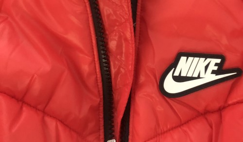 Nike Little Kids' Puffer Coat Chili Red Girls Size 4 To 3-4 26H880-ROB - Picture 4 of 14