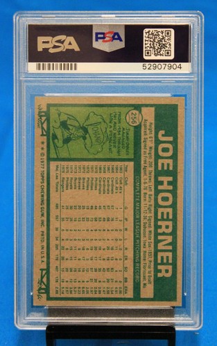 1977 TOPPS # 256 Joe Hoerner PSA 9 MINT # 52907904 TEXAS RANGERS !!! - Picture 2 of 2