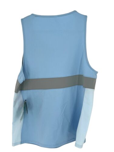 Canotta donna sportiva Inphorm blu grigia palestra yoga elasticizzata taglia L nuova con etichetta - Foto 5 di 13