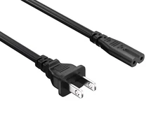 Cable Leader 3FT Non-Polarized Power Cord NEMA 1-15P to IEC320 C7 18AWG SPT-2 7A
