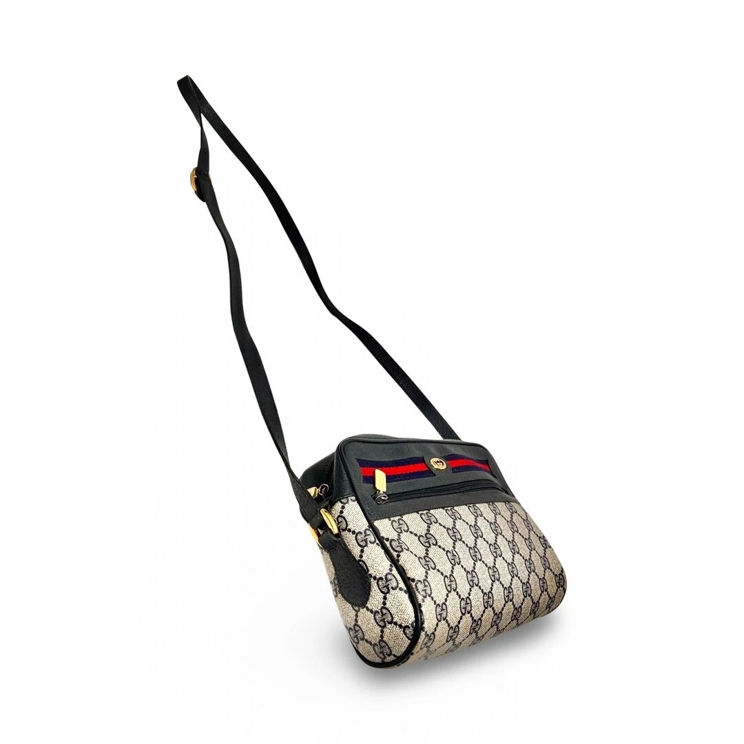 Sac bandoulière collection d'accessoires GUCCI Sherry Line marine