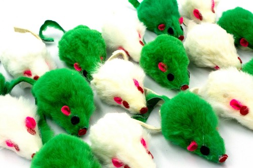 AXEL PETS St Patrick's Day Irish Festive Holiday Cat Rabbit Fur Mice Toys Catnip - Picture 3 of 6