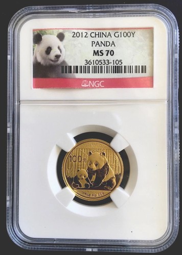 2012 100 Yuan China Panda Gold MS 70