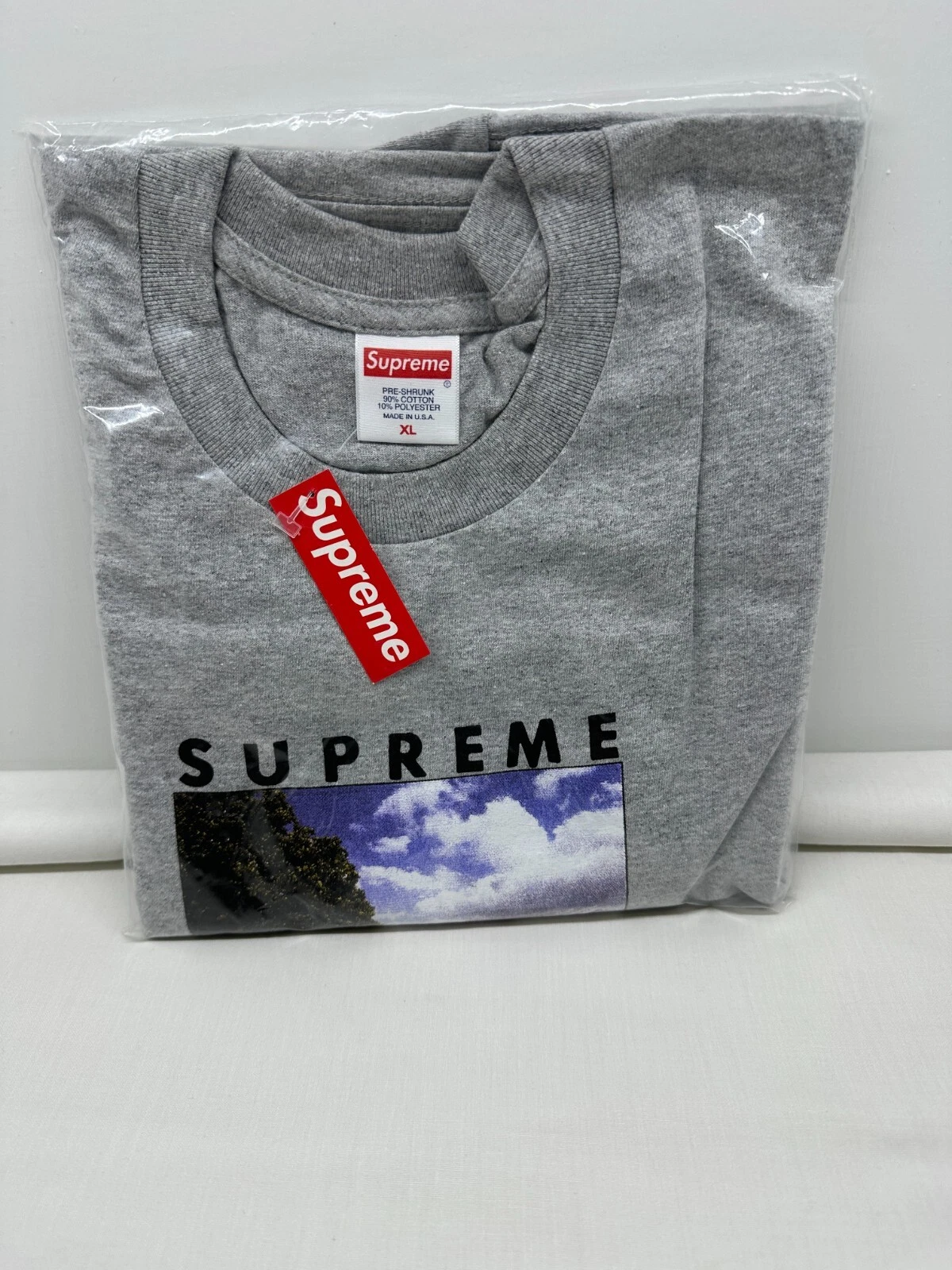 Tee shirt manches courtes Supreme Time SS20 gris bruyère   Taille XL   Neuf avec étiquette