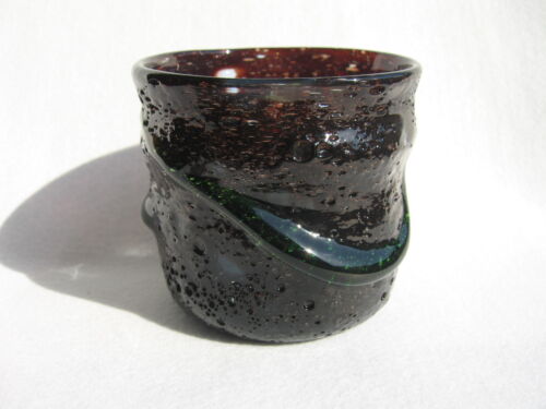 Autumn Leaves Ryukyu Rocks Glass (Handmade in Okinawa, Japan) - Picture 6 of 6