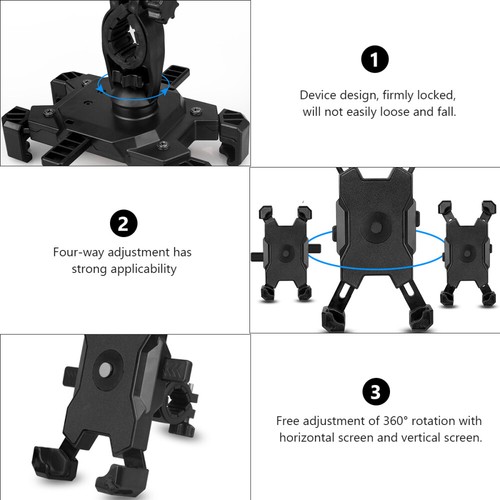 1pc Phone Storage Rack Phone Bracket Bike Holder Bike Stand bike phone bracket - Photo 10 sur 12