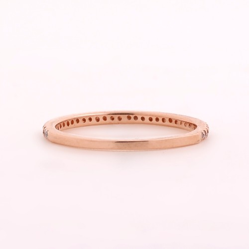 Effy Half Eternity Band Ring 14K Rose Gold 0.20 TW Round Diamonds Size 7.25 - 第 6/9 張圖片
