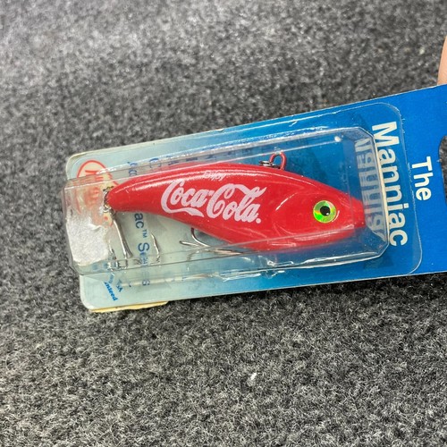 Mann's The Maniac Coca Cola Branding esca vintage senza labbra NOS 1/2 oz - Foto 2 di 3