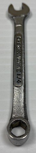Vintage S-K Wayne Tools C-8 - 1/4" Combination Wrench 6-Point USA Made Tool - Picture 5 of 12
