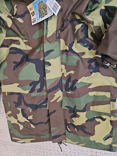 New Rothco 2nd Gen ECWCS Parka Size XL Woodland Camo Style 9960 Cold Weather  - Picture 3 of 11