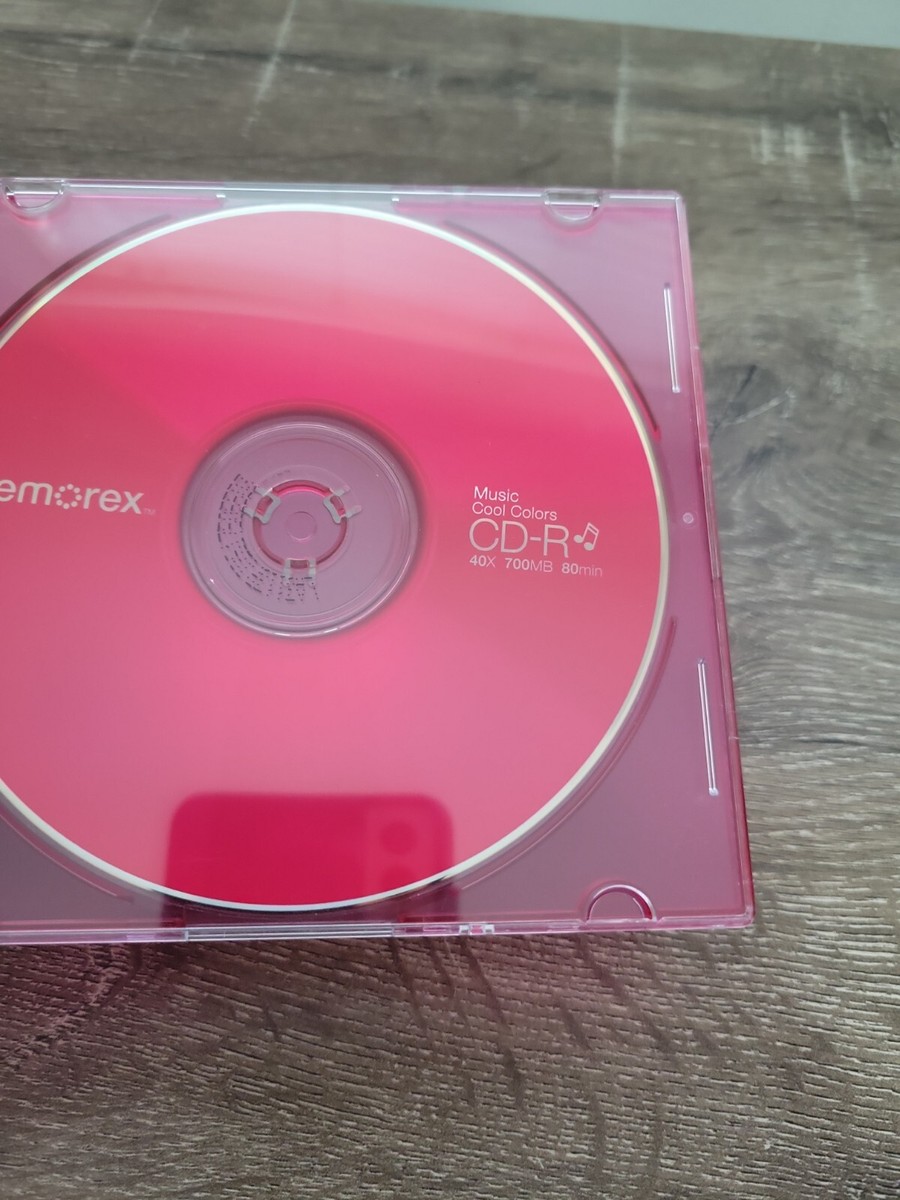 3) Memorex Music Cool Colors CD-R Recordable Compact Discs