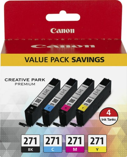 Canon CLI-271 Tintenpatrone Value Pack 0390C005AA Schwarz Cyan Magenta Gelb NEU - Bild 1 von 1