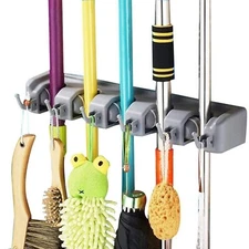 Mop and Broom Holder, Multipurpose Wall Mounted Heavy Duty Tool Org... Fast Ship