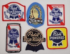 Blue Ribon Beer Patch 6 PC Set - Iron on sew on