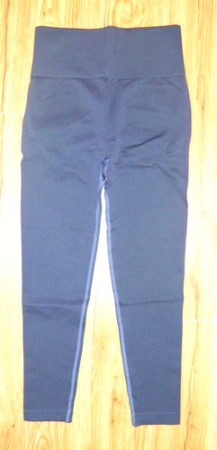 Brandneu ohne Etikett DAMEN NAHTLOSE SCRUNCH LEGGINGS MEDIUM 10/12 BLAU FITNESS YOGA LAUFEN TOP - Bild 2 von 14