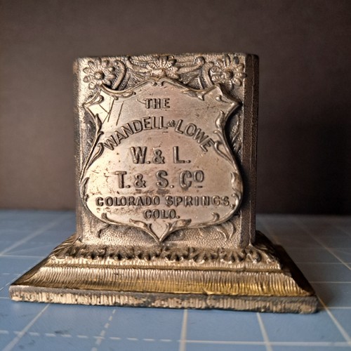 The Wandell & Lowe Transfer and Storage Co. Pen Pencil Holder Art Deco Colorado - Picture 9 of 9