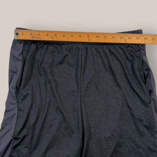 RealEssentials Brand Dark Gray/Black Elastic Waist Activewear Shorts Sz Men’s XL - Picture 6 of 8