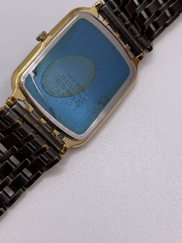 Vintage Seiko Lassale Men’s Slim Elegant GunMetal Gold Tone Watch - Picture 10 of 14