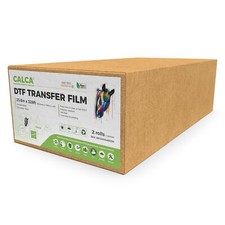 US Stock 23.6in x 328ft DTF Transfer Film Double Sided Instant Hot Peel-2 Rolls