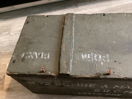 Vintage Wooden Ammo Box, Rustic Storage Chest or Industrial Trunk - Picture 9 of 24
