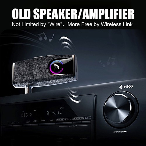Bluetooth 5.3 Audio Music Receiver Wireless 3.5mm AUX Home Car Adapter Handsfree - Picture 3 of 12