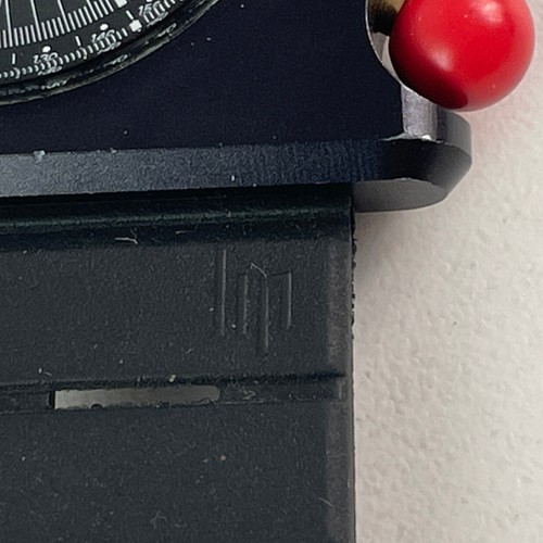 Orologio Cronografo LIP Mach 2000 180802 Nero Francia Uomo Quarzo Svizzero Anni 70 Design - Foto 9 di 16