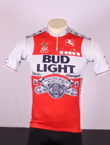 Vintage GIORDANA Fits Men's Small Bike Cycling Jersey Bud Light Eddy Mercyx - Picture 2 of 14