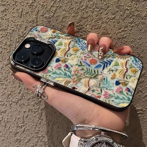Case For iPhone 16 Pro Max 15 14 13 12 11 XR XS 7 8 Creative Flower Phone Cover - Picture 5 of 5