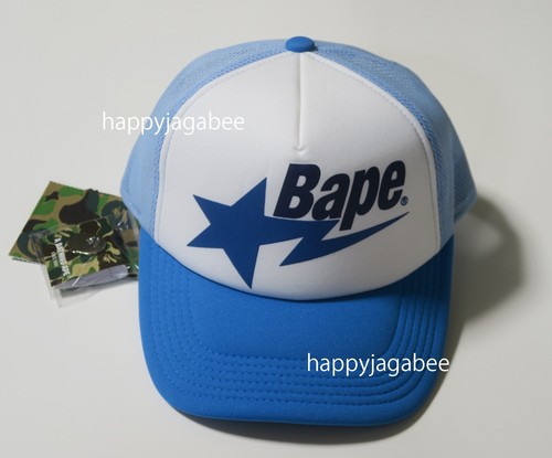 A BATHING APE Goods Men's BAPE STA MESH CAP Green / Blue / Pink w